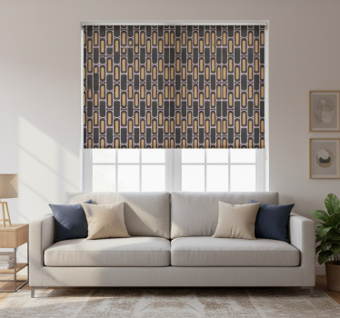 Modern roller blind geometric line design - TenStickers
