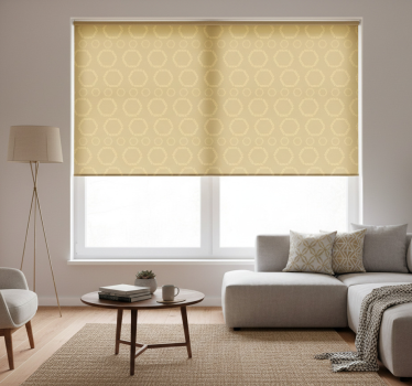 Modern roller blind gold hexagon design - TenStickers