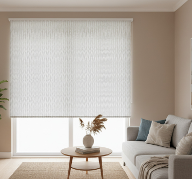 Modern roller blind grey zigzag abstract lines - TenStickers