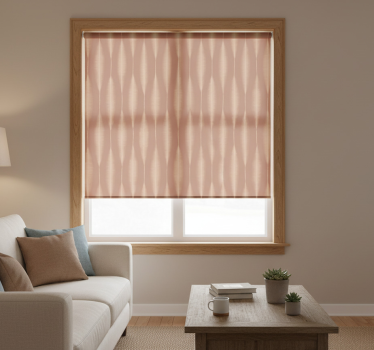 Modern roller blind ikat kasuri mocha mousse - TenStickers