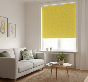 Modern roller blind in pantone yellow 12 - TenStickers