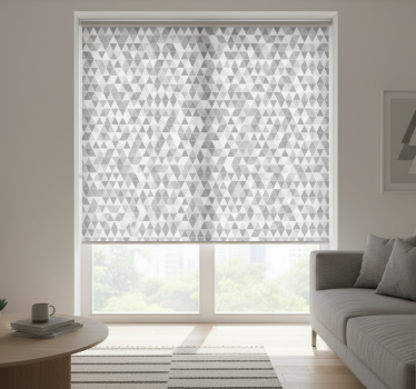 Modern roller blind minimalistic grey shades variation - TenStickers