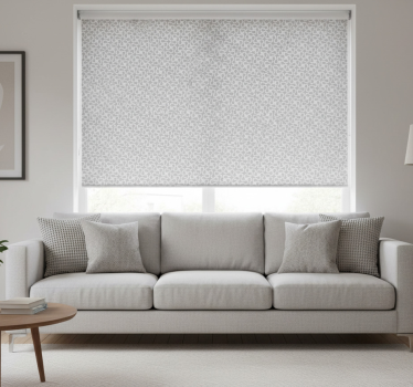 Modern roller blind modern white twister - TenStickers