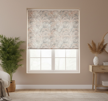 Modern roller blind palm leaves outline - TenStickers