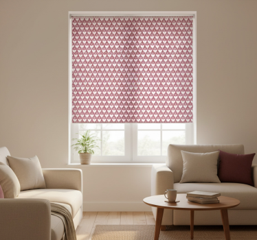 Modern roller blind tangled hearts pattern decor - TenStickers