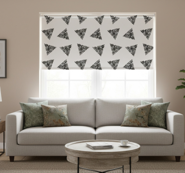 Modern roller blind with unique distressed pieces pattern - TenStickers