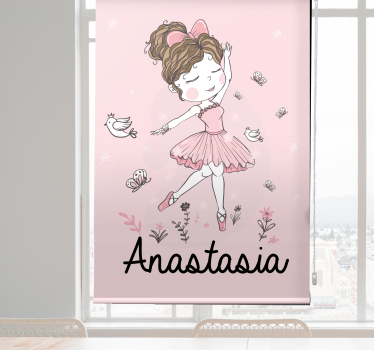 Nordic dancing girl Personalized blind - TenStickers