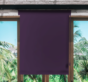 Plum purple plain color Blind elegance - TenStickers