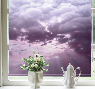 Realistic sky with sunlight Cloud roller blind - TenStickers