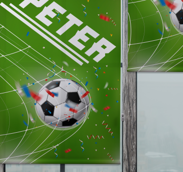 Scoring goal Personalized blind - TenStickers