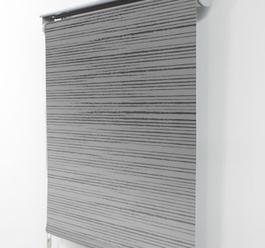 Striped gray Modern roller blind - TenStickers