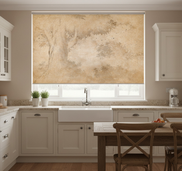 Vintage rainforest landscape kitchen roller blind - TenStickers