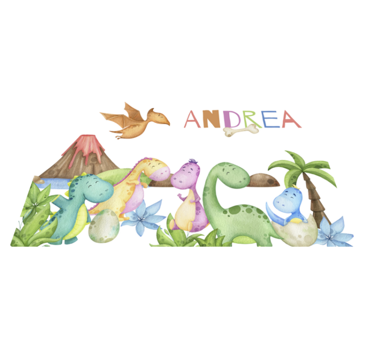 Jurassic scene customisable placemat - TenStickers