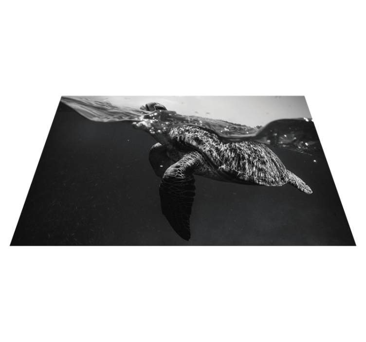 Turtle underwater scene placemat - TenStickers