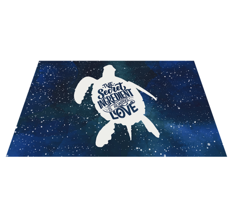 Turtle with galaxy pattern turtle placemats - TenStickers