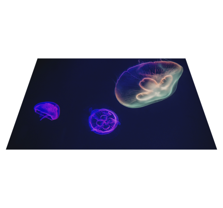 Customisable placemat colorful jellyfish design - TenStickers