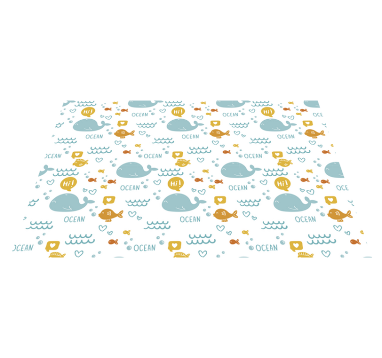 Ocean creatures children placemat - TenStickers