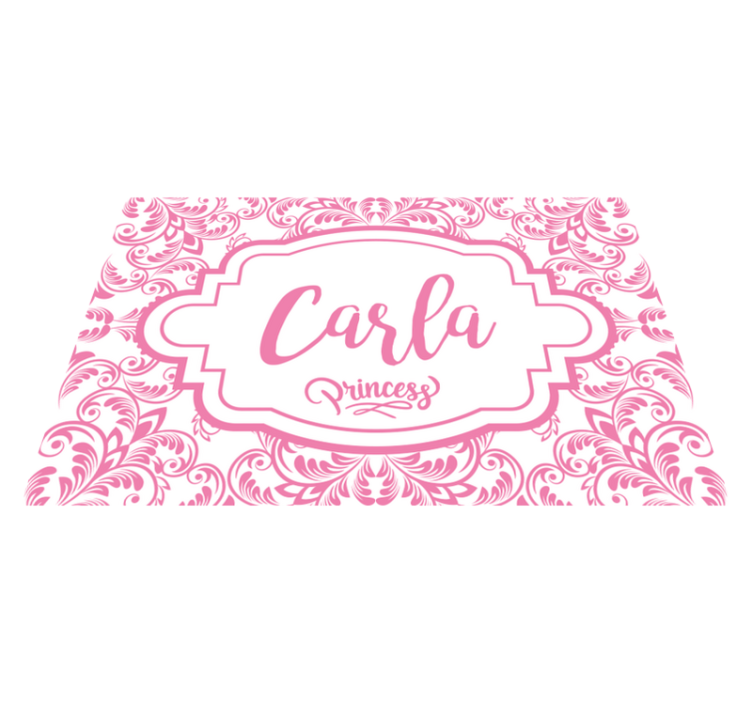 Customisable placemat with elegant name design - TenStickers
