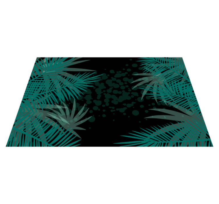 Modern placemat with tropical leaf design - TenStickers