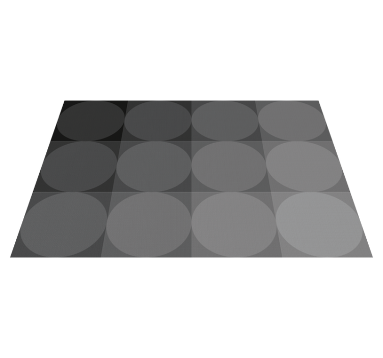 Subtle circular pattern placemat - TenStickers