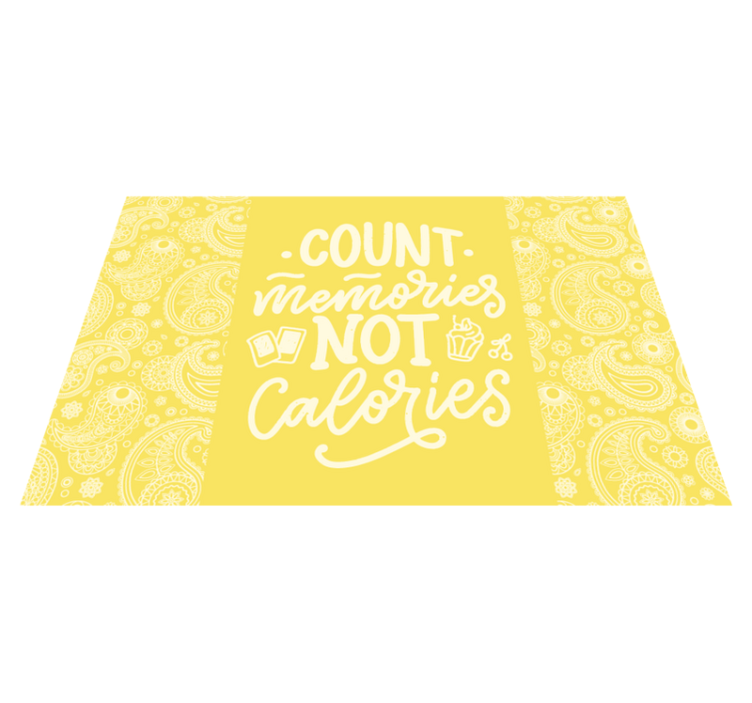 Placemat with quote count memories idea - TenStickers