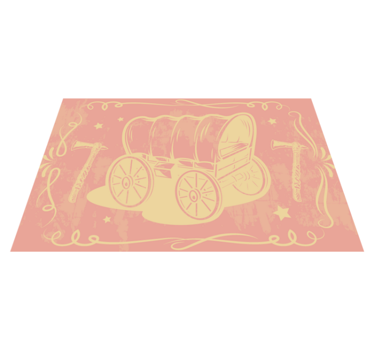 Original placemat vintage wagon design - TenStickers