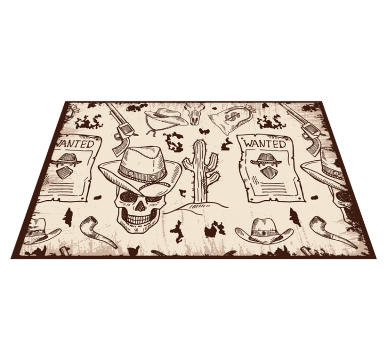 Western icons Other colors placemats - TenStickers