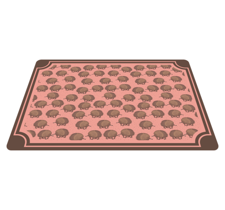 Original placemat with hedgehog pattern design - TenStickers
