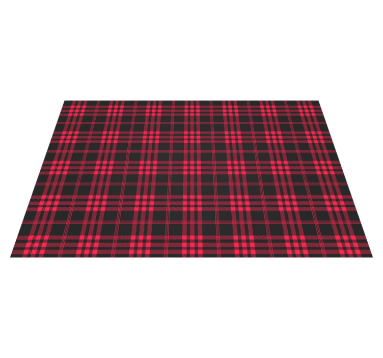 Red Tartan Christmas placemats - TenStickers