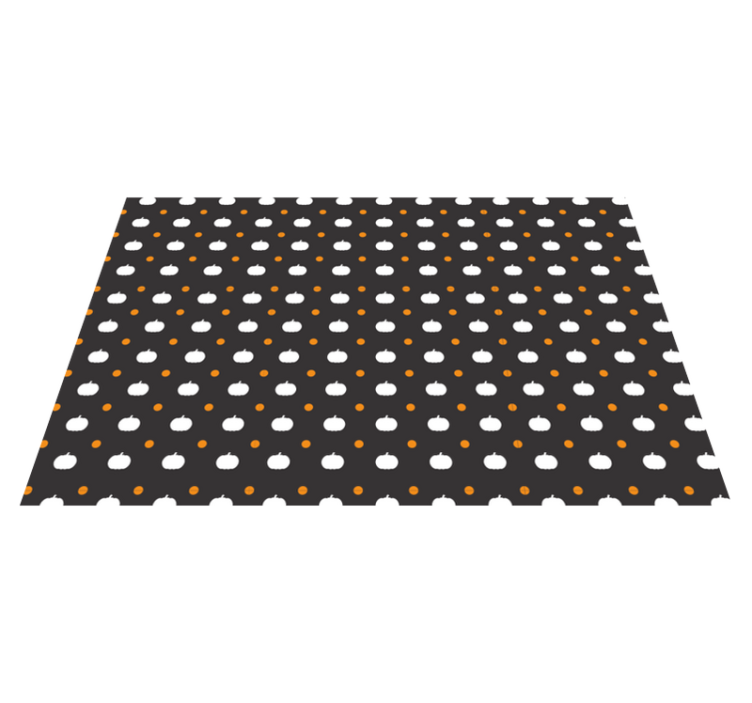 Pumpkin and polka dot placemat - TenStickers