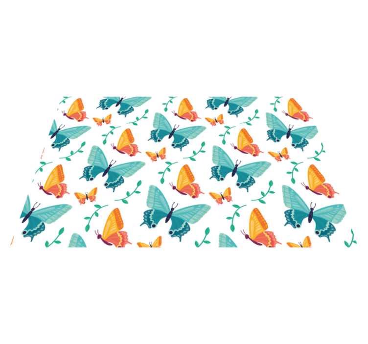 Original placemat with colorful butterfly design - TenStickers