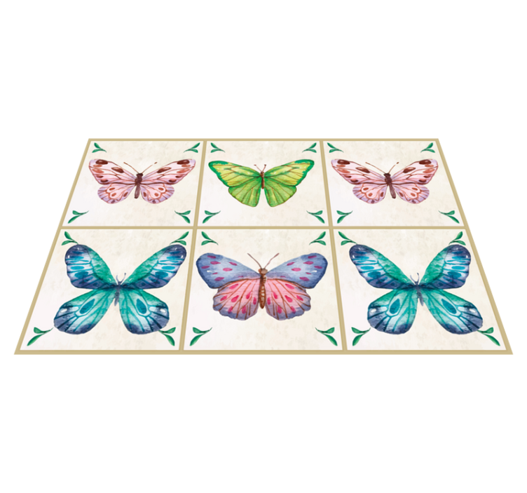 Original placemat vibrant butterfly design - TenStickers