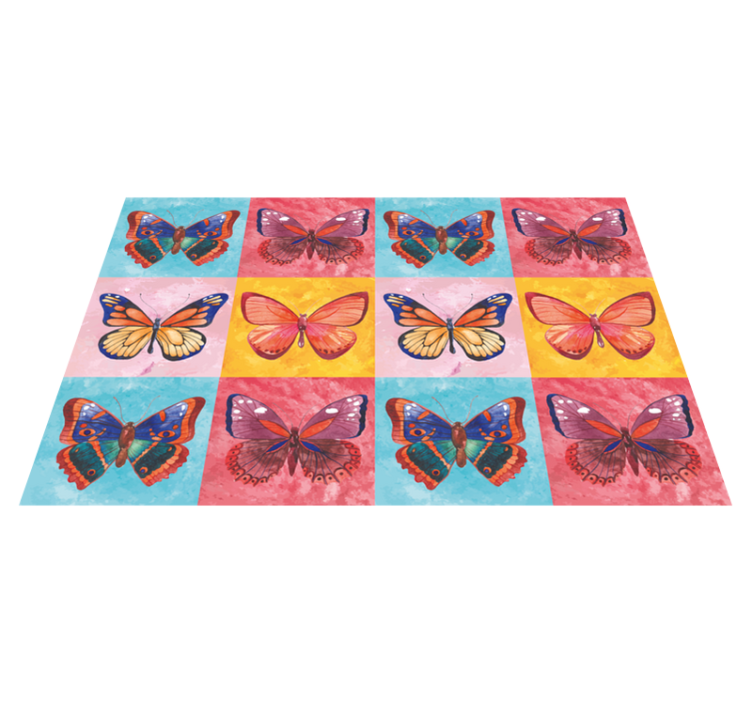 Original placemat lively butterfly design - TenStickers
