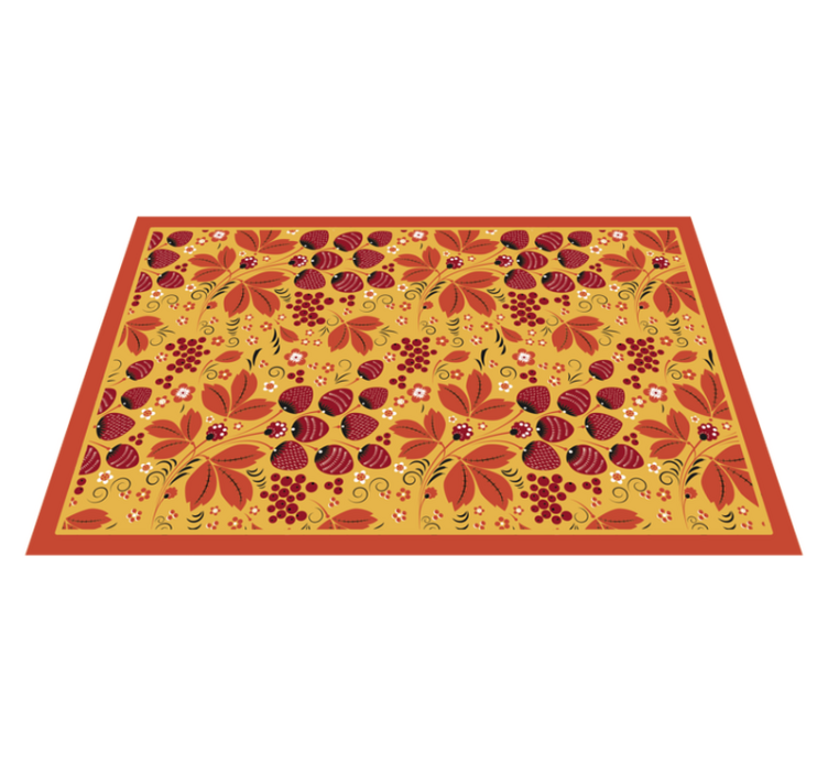 Original placemat with vibrant floral design - TenStickers