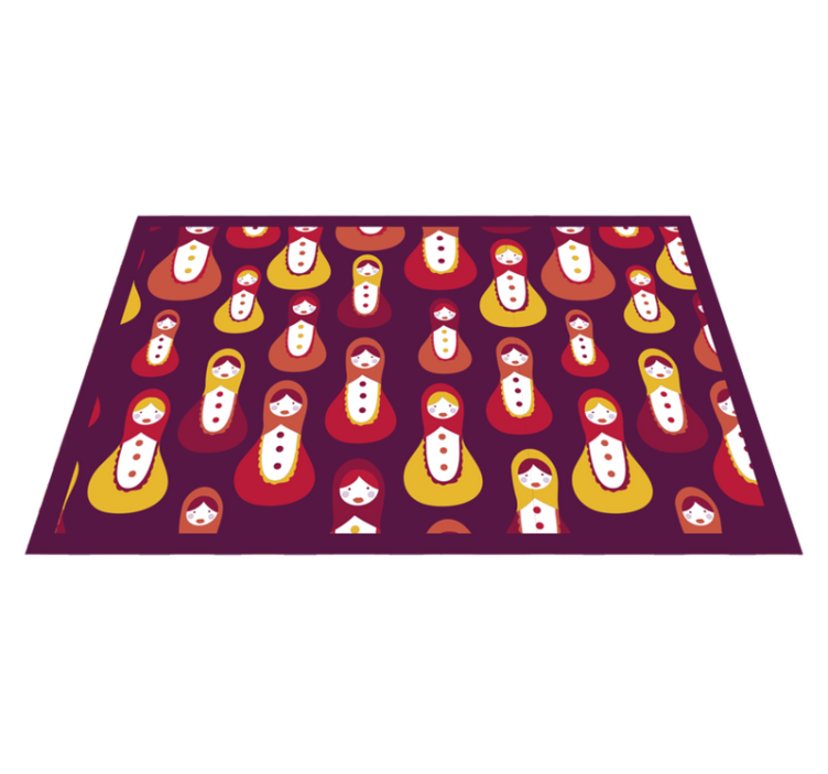 Original placemat with colorful matryoshka design - TenStickers