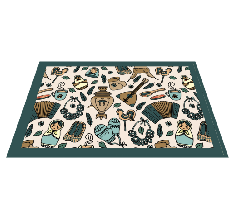 Original placemat cultural icons design - TenStickers