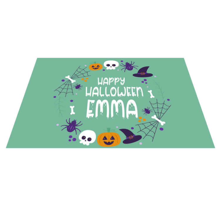 Halloween placemat with halloween themed design - TenStickers