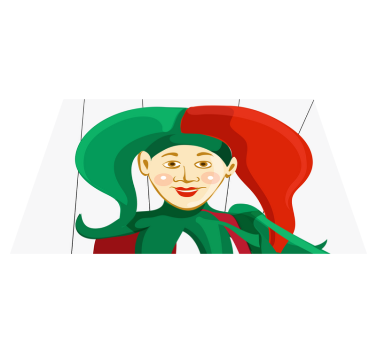 Original placemat jester character design - TenStickers