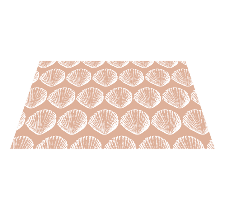 Seashell motif pattern placemat - TenStickers