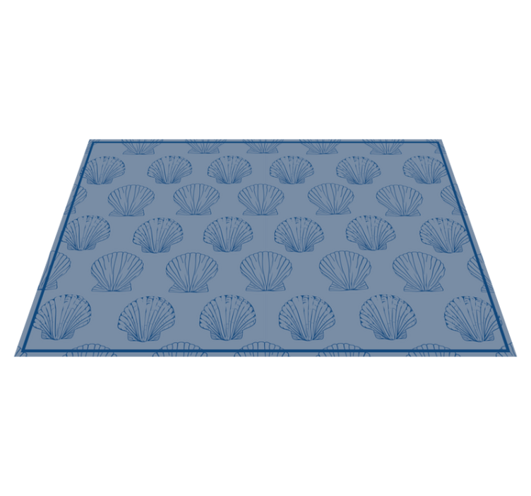 Original placemat shell pattern elegance - TenStickers