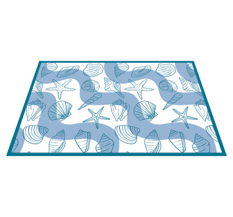 Original placemat seashell patterns collection - TenStickers