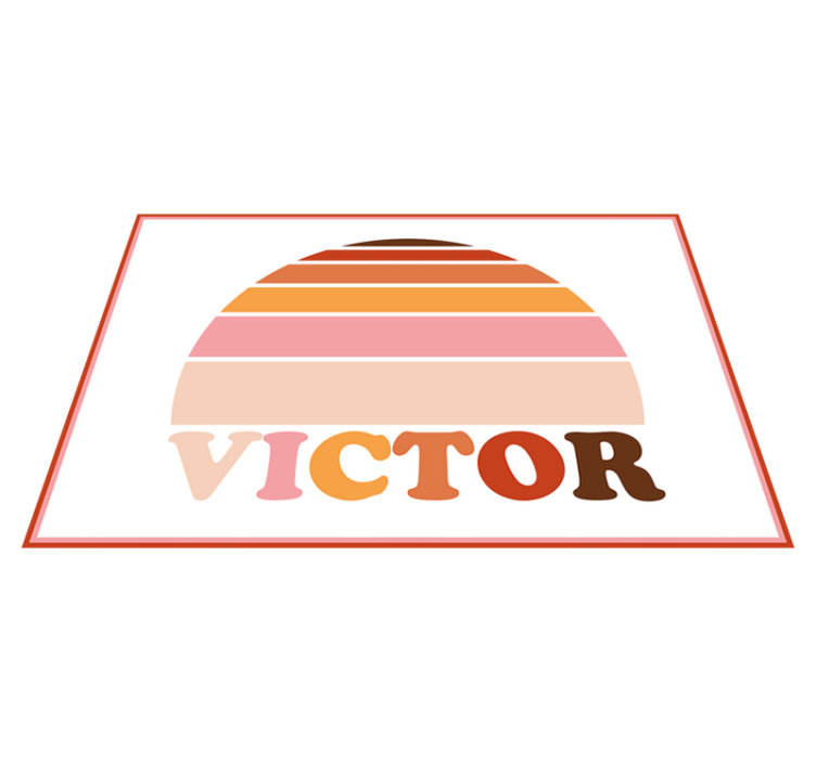 Customisable placemat customizable name placemat - TenStickers