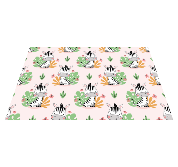 Children placemat cute zebra design - TenStickers