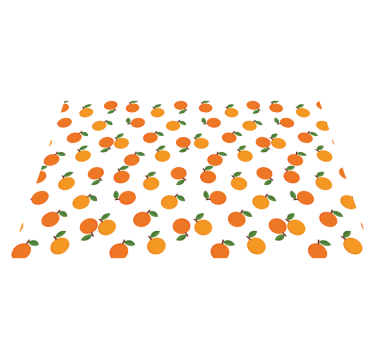 Original placemat orange fruit design - TenStickers
