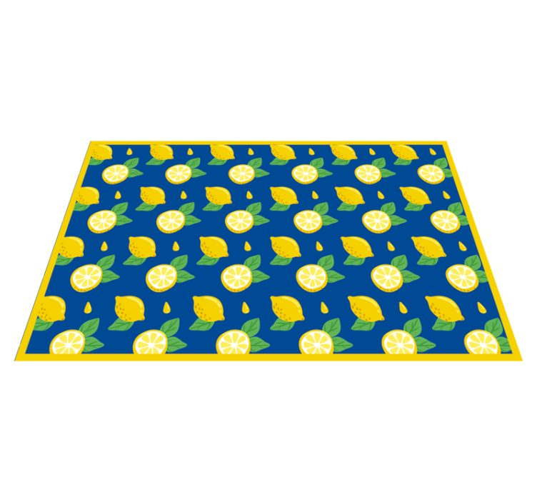 Original placemat vibrant lemon design - TenStickers