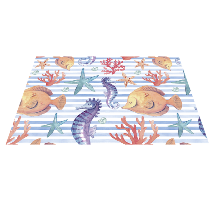 Original placemat underwater decor table setting - TenStickers
