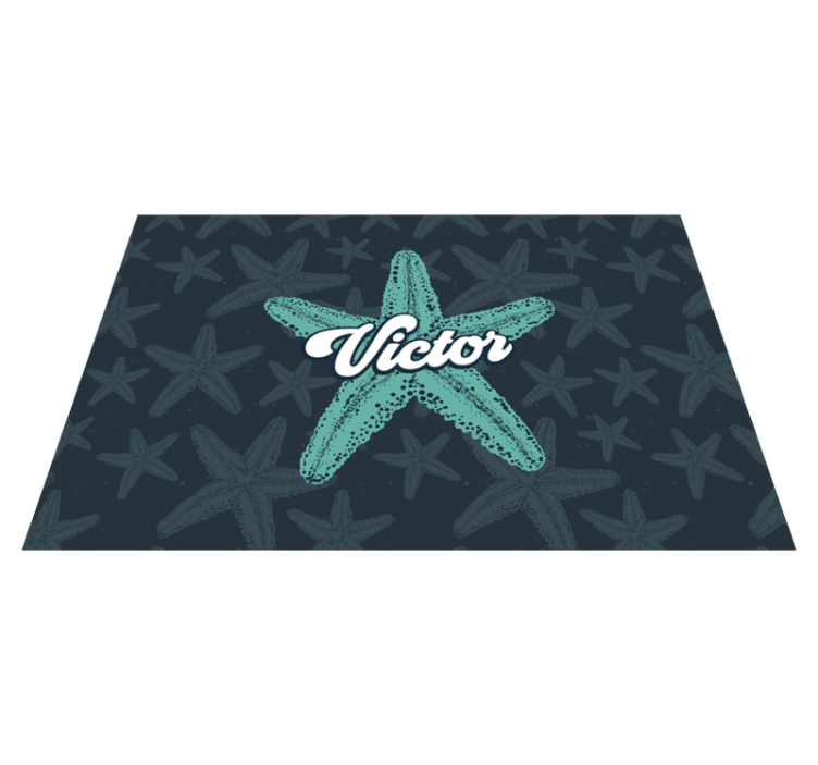 Customisable placemat starfish personalised touch - TenStickers