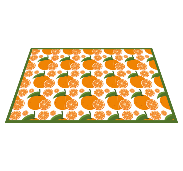 Original placemat citrus wedge design - TenStickers