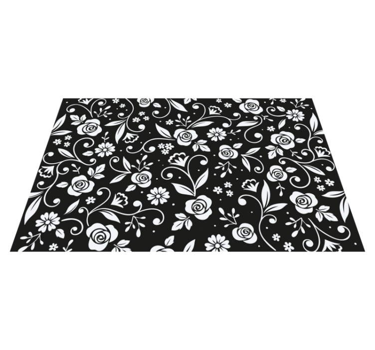 Botanical motif surface placemat - TenStickers