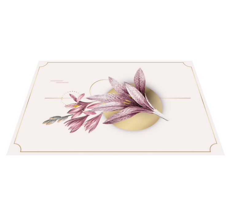 Original placemat elegant floral design - TenStickers